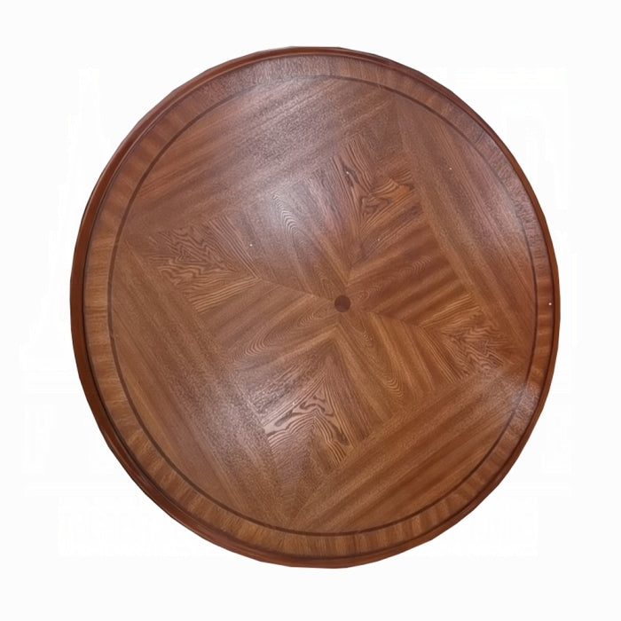 Floor Trader Jackson 12160-62 5 pc Astoria grand welliver dresden cherry oak finish wood 48" round counter height dining table set