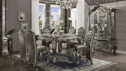 Floor Trader Jackson 66835-37 7 pc Astoria grand merrydale versailles antique platinum finish wood counter height dining table set