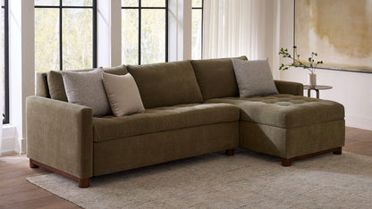 Reve Sleeper Sofa With Chaise (Bench Cushion)