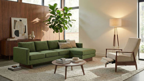 Vintage Sofa with Chaise
