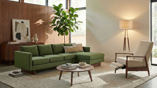 Vintage Sofa with Chaise